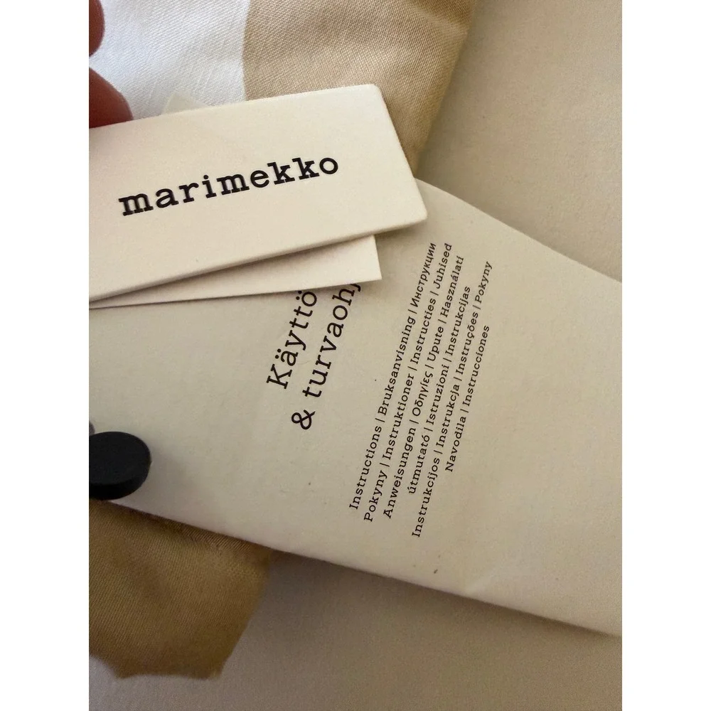 Marimekko Pieni Unikko Oven Mitten Unisex OS Beige Floral Padded